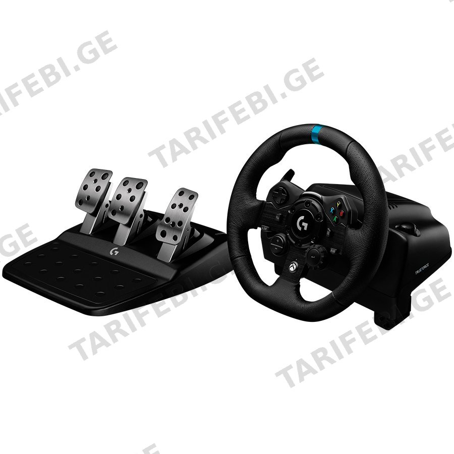 LOGITECH G923 Racing Wheel and Pedals - PC/XB - BLACK - USB