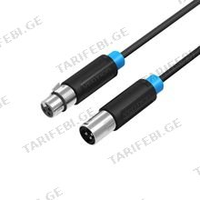 VENTION BBFBJ XLR Audio Extension Cable 5M Black