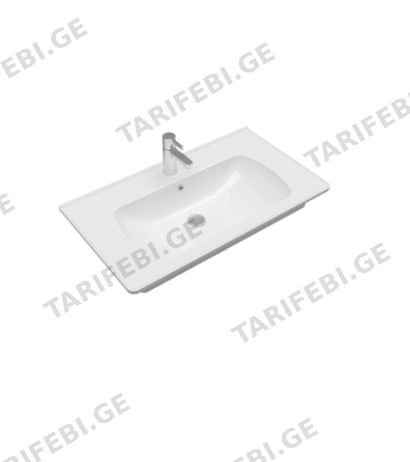 სააბაზანო ავეჯის ხელსაბანი 80 სმ SATURN FLAT ფერი. WHITE SERAMIKSAN