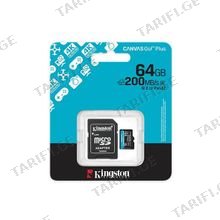 SDCG4/64GB Kingston 64GB microSDXC Canvas Go Plus Gen4 200MB/s A2 U3 V30 Card + Adapter
