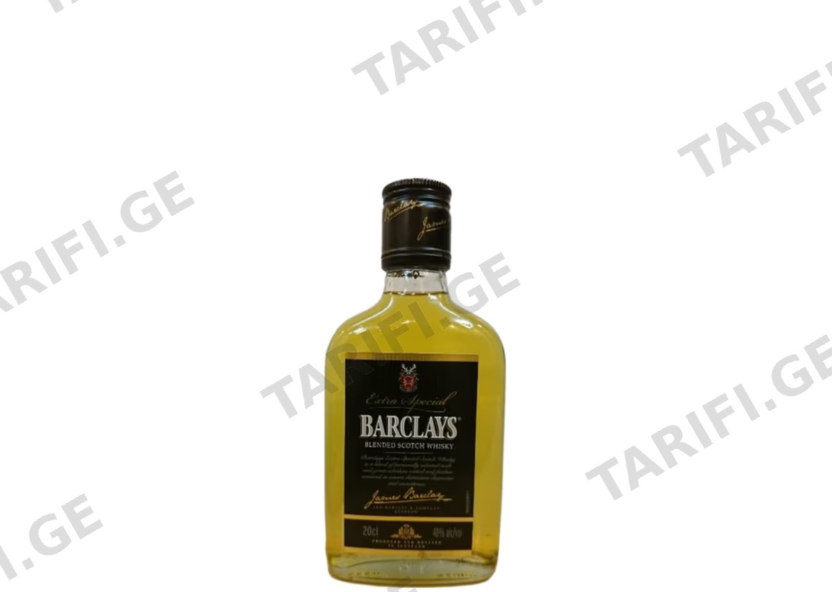 შოტლანდიური ვისკი Barclays Scotch - 0.2L