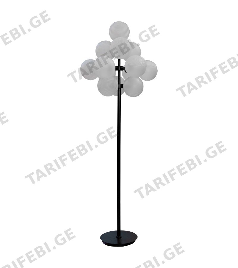 იატაკის სანათი #GZZKS-F931 ფერი: IRON/ WHITE GLASS (D490*H1400)