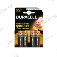 (4ც) AA ელემენტი DURACELL Basic Alkaline