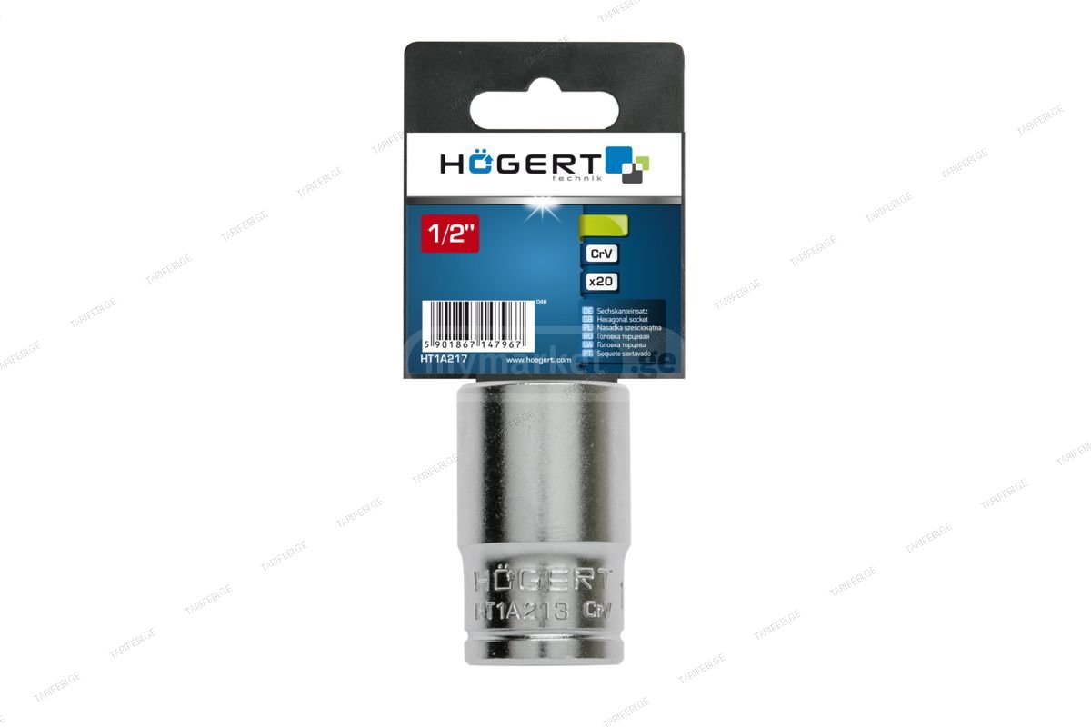 HT1A223 თავაკი 1/2“, hexagon metric, CrV steel, 23 mm DIN 31