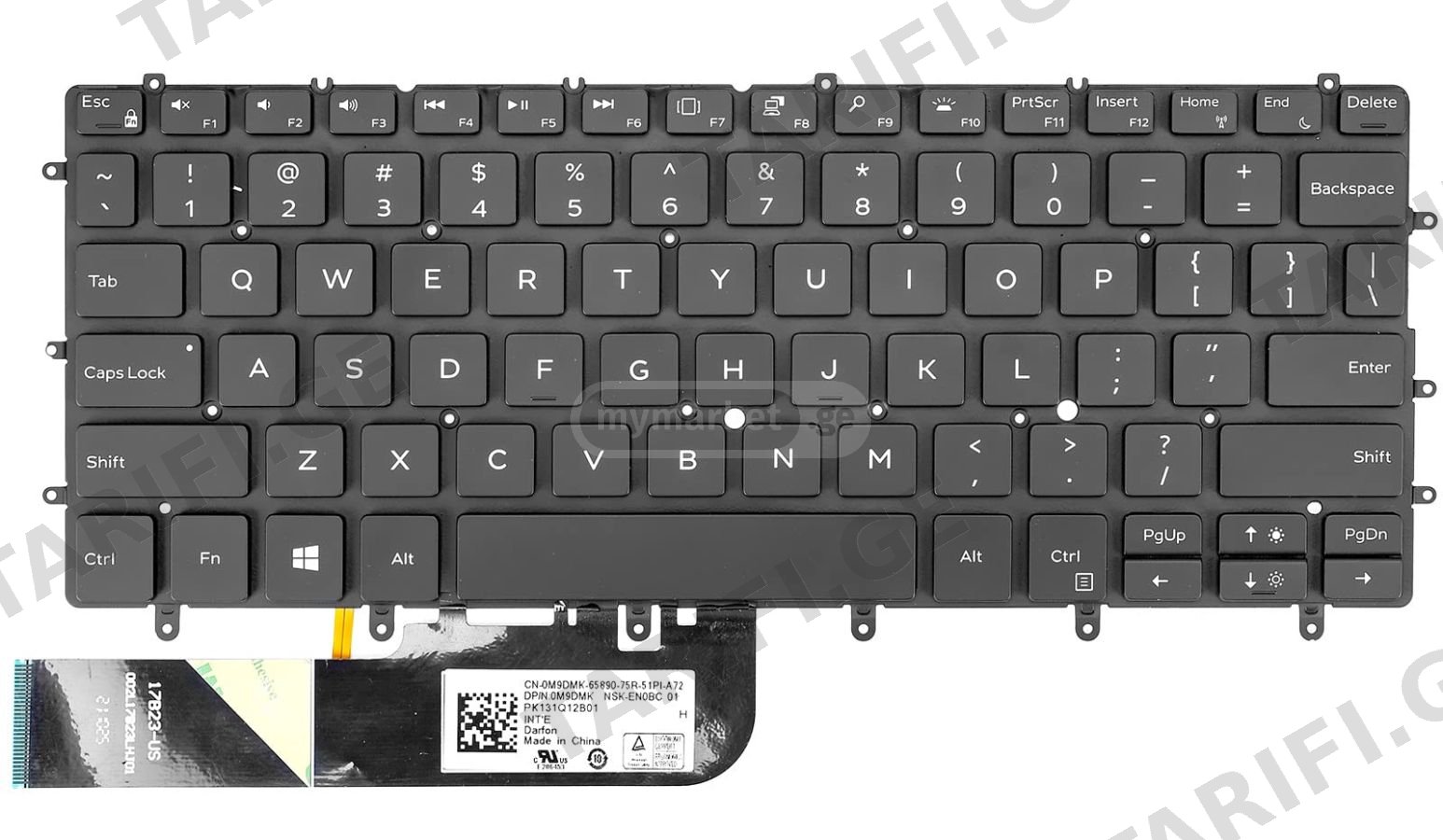 Dell Dell XPS 13 9370 9317 9380 Keyboard with Backlight