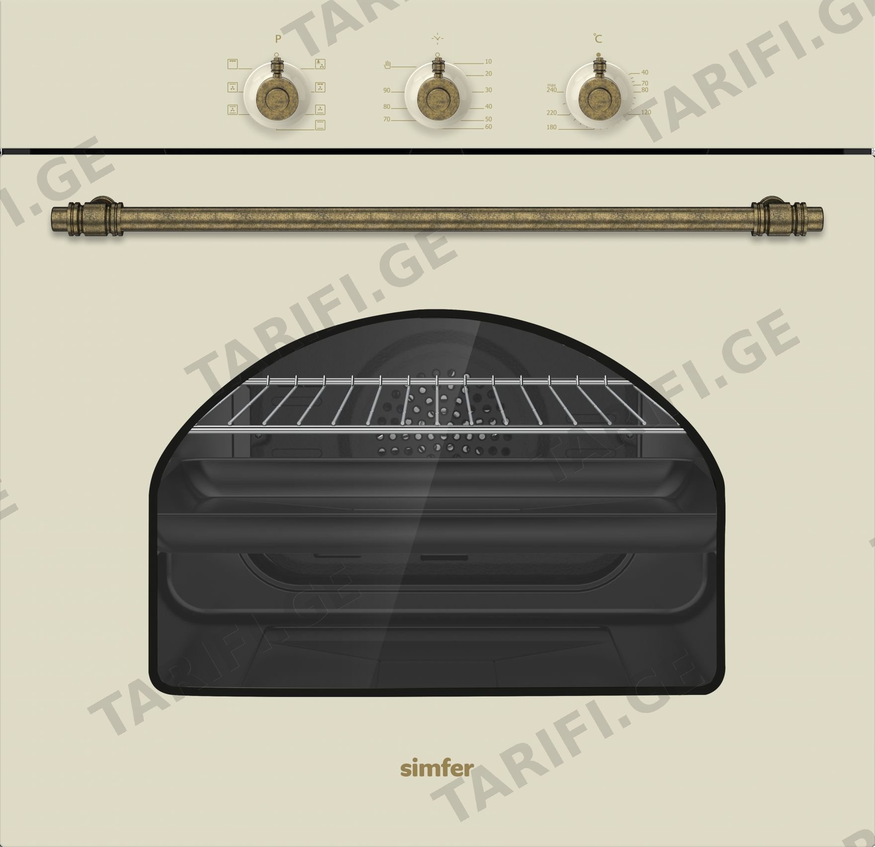 ჩასაშენებელი ღუმელი Simfer B6ES108RSC