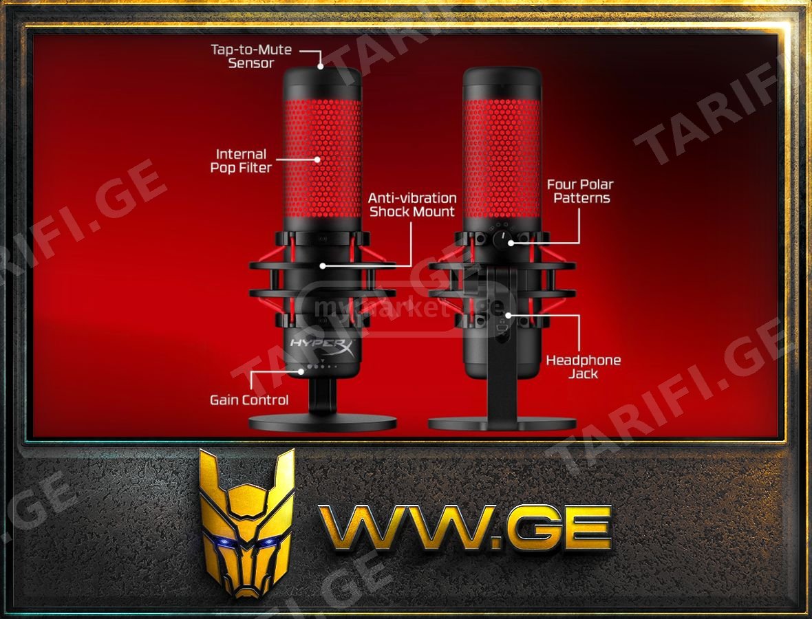 ✅HyperX QuadCast - USB Condenser Gaming Microphone✅