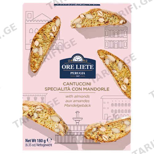 ორცხობილა Cantuccini ნუშით /ORE LIETE/ 180 გრ
