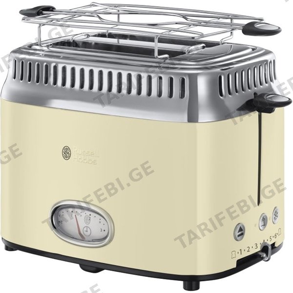 ტოსტერი Russell Hobbs 21682-56 Retro, 1300W, Toaster, Beige