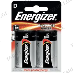ელემენტი Energizer D Alkaline Power 2 ც