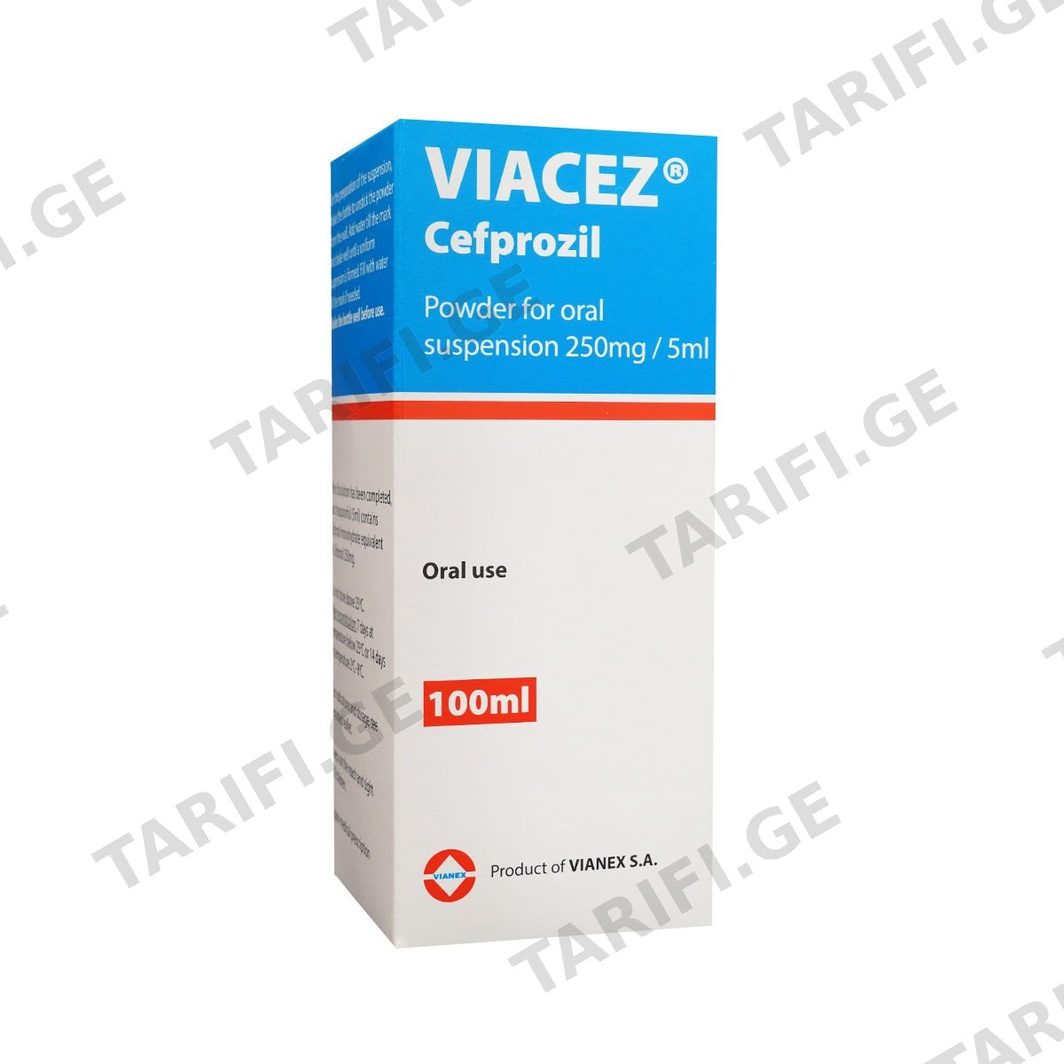 Viacez - ვიაცეზი სუსპენზია 250მგ/5მლ 100მლ