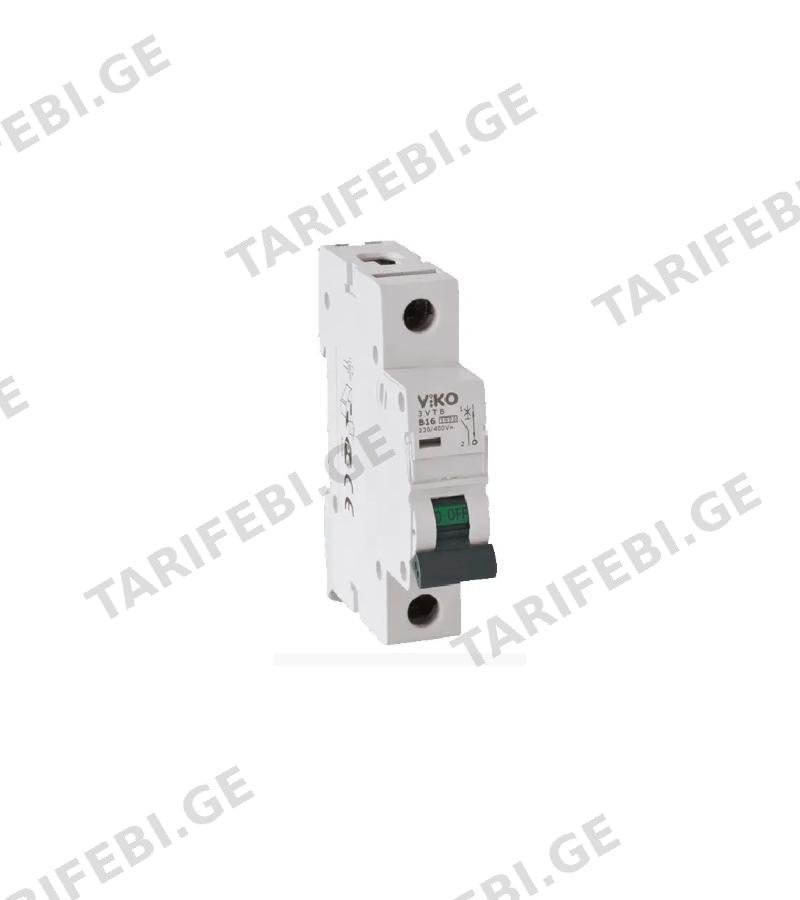 ელექტრო დამცველი 1*63A C 4,5 kA 4VTB-1C63 VIKO