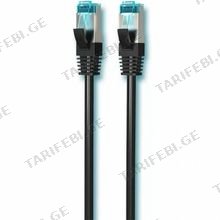 VENTION VAP-B05-B075 CAT5e FTP Patch Cord Cable 0.75M Black ქსელის კაბელი