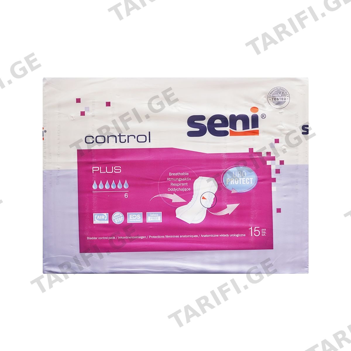 უროლოგიური საფენი Control Plus 15 ცალი 5514 სენი - Seni