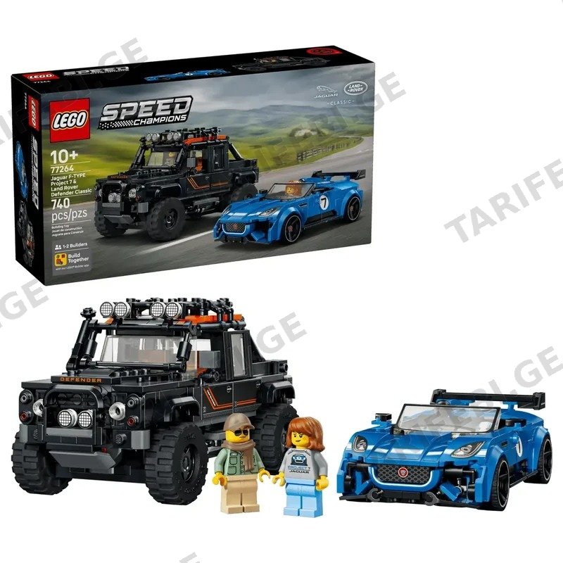 ლეგოს კონსტრუქტორი LEGO SPEED CHAMPIONS 77264 JAGUAR PROJECT 7 & LAND ROVER DEFENDER 740 ნაწილი