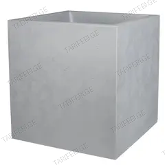 ქოთანი პლასტმასის EDA Plastiques POT CARRE BASALT 39,5 x 39,5 x 43,5სმ 31ლ