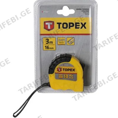 საზომი რულეტი 3 m x 16 mm INGCO HSMT08316-1