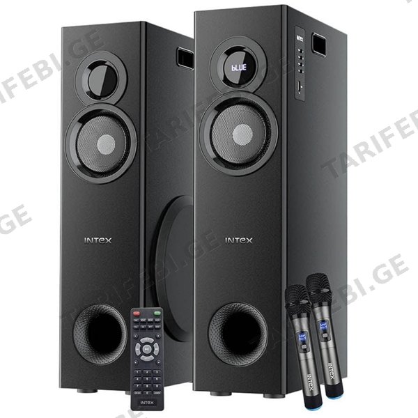დინამიკი INTEX TW-11803 FMUB მიკროფონი საჩუქრად