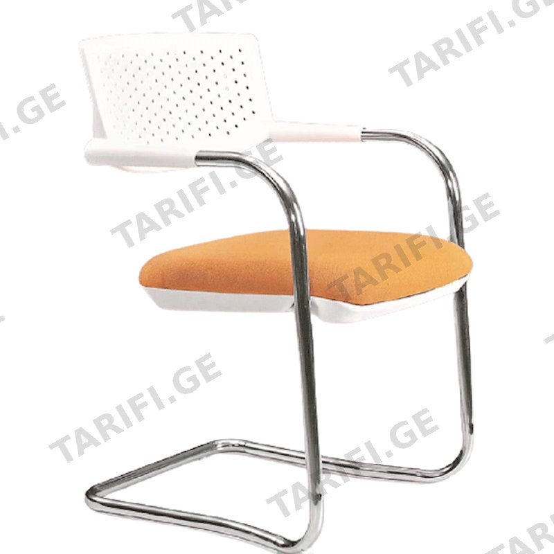 ვიზიტორის სავარძელი FURNEE SF119 SILVER/WHITE