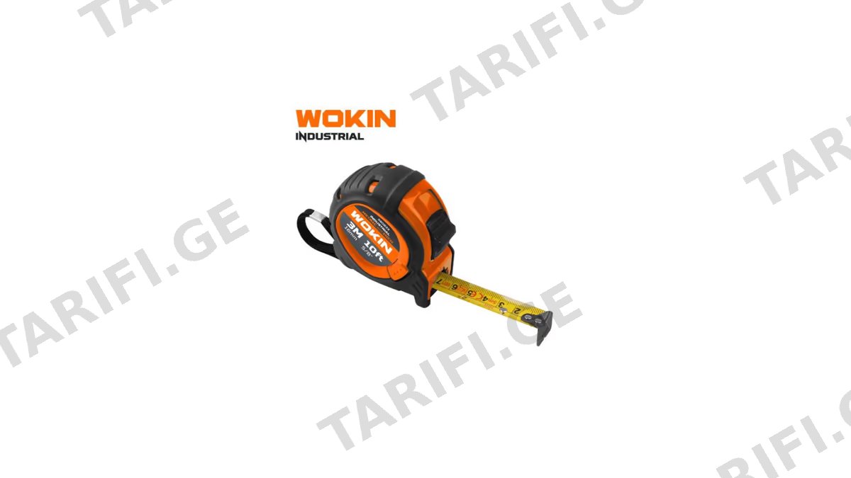 საზომი ლენტი Wokin 580833, 3M, Measuring Tape, Black/Orange