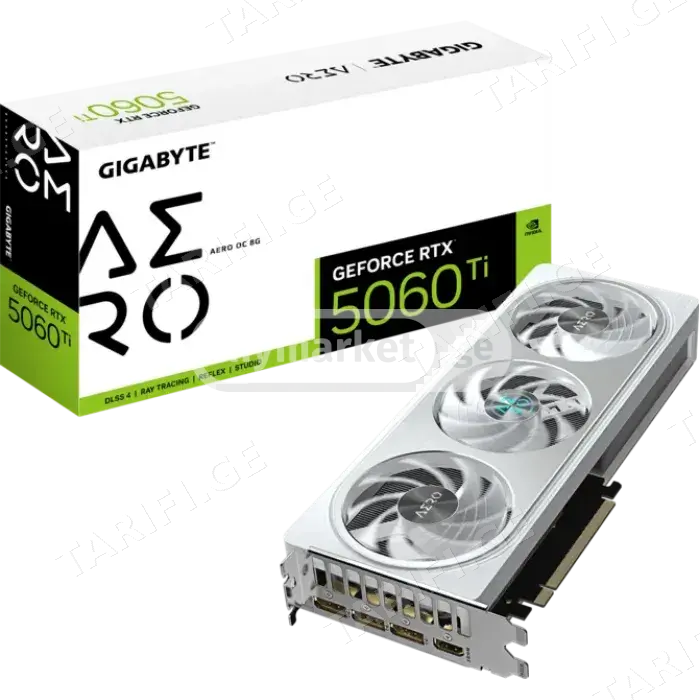 ვიდეობარათი GIGABYTE GeForce RTX 5060 Ti AERO OC 8GB GDDR7