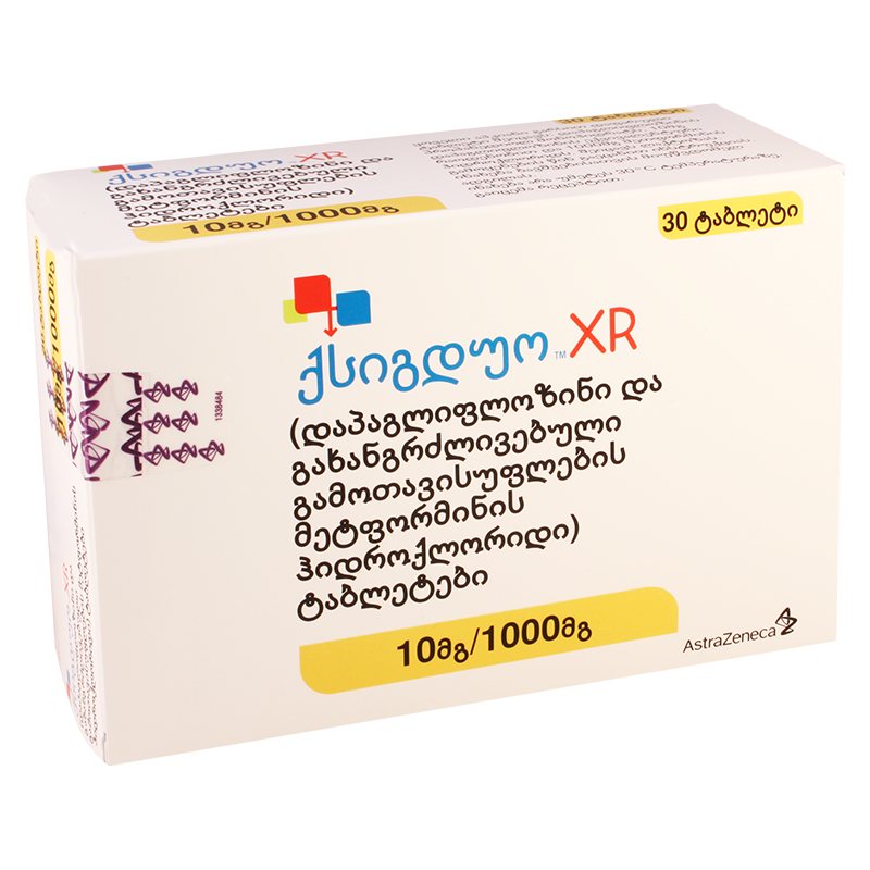 ქსიგდუო XR10მგ/1000მგ#30ტ(აშშ)