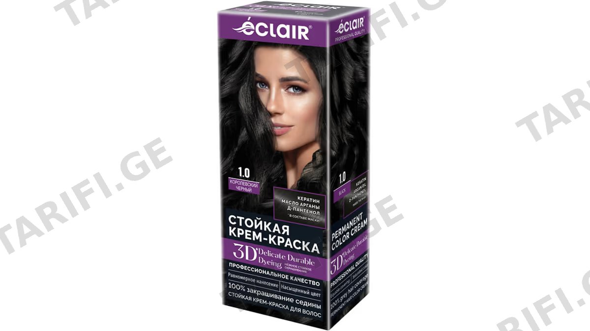ეკლარი თ/ს 3D 2612/8485 სამეფო შავი N1.0 *