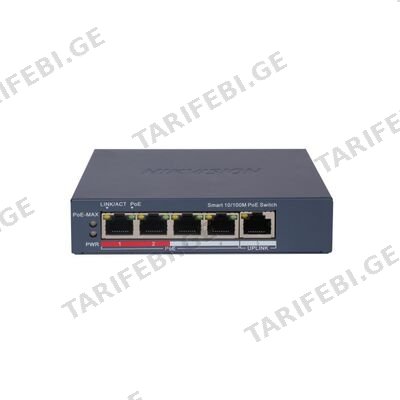 სვიჩი POE DS-3E1105P-EI,4 Port Fast Ethernet Smart POE Switch