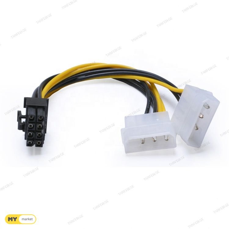 2 X Molex IDE to 6 Pin and 8 pin Graphics Card  Power Adapte