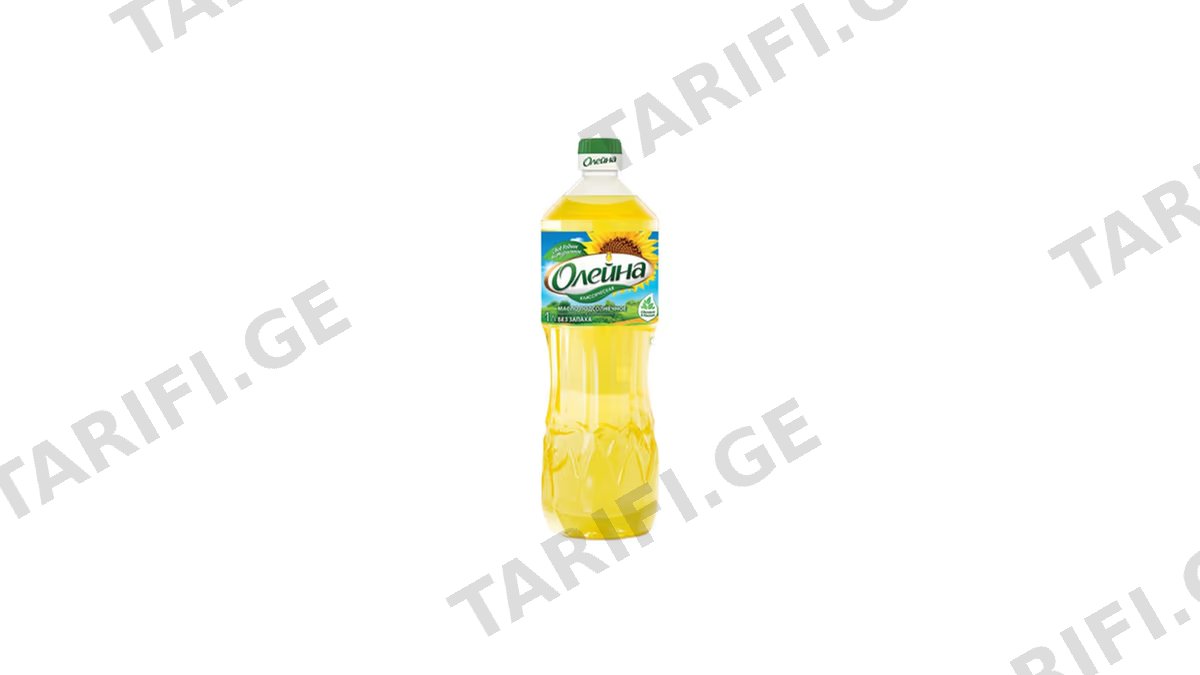 ოლეინა მზესუმზირის ზეთი 1ლ