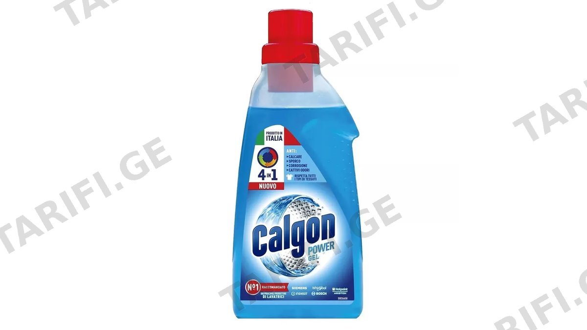 CALGON სარეცხი მანქანის ნადების საწინააღმდეგო სითხე 500 მლ (კალგონი)
