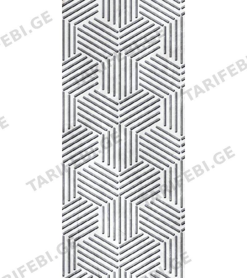 კერამიკ. ფილა ZEUS HEXAGONEL SILVER MOTIF SERAMIKSAN 30*60