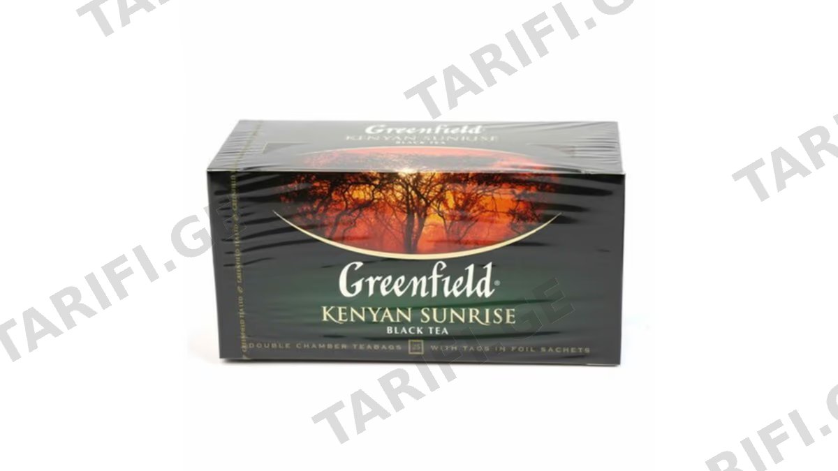 Greenfield შავი ჩაი კენიან სანრაიზ 25ც