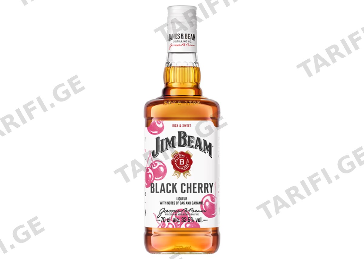 ბურბონი Jim Beam. ალუბლის - 0.7L