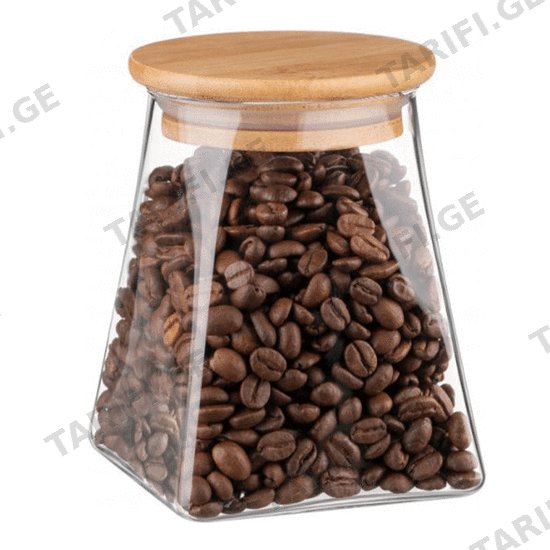 მინის ქილა ბამბუკის თავსახურით ARDESTO AR1351BLC (510 ML)