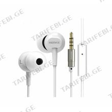 REMAX ყურსასმენი Earphone RM-501 White