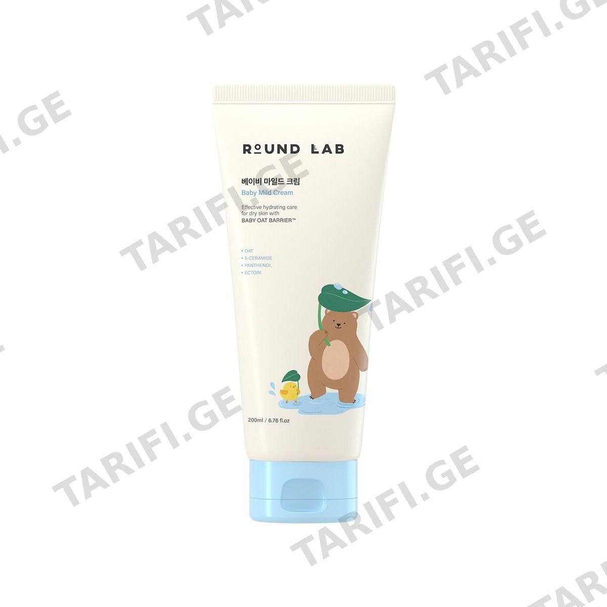 საბავშვო კრემი Baby Mild 200 მლ 1284 რაუნდ ლაბი - Round lab