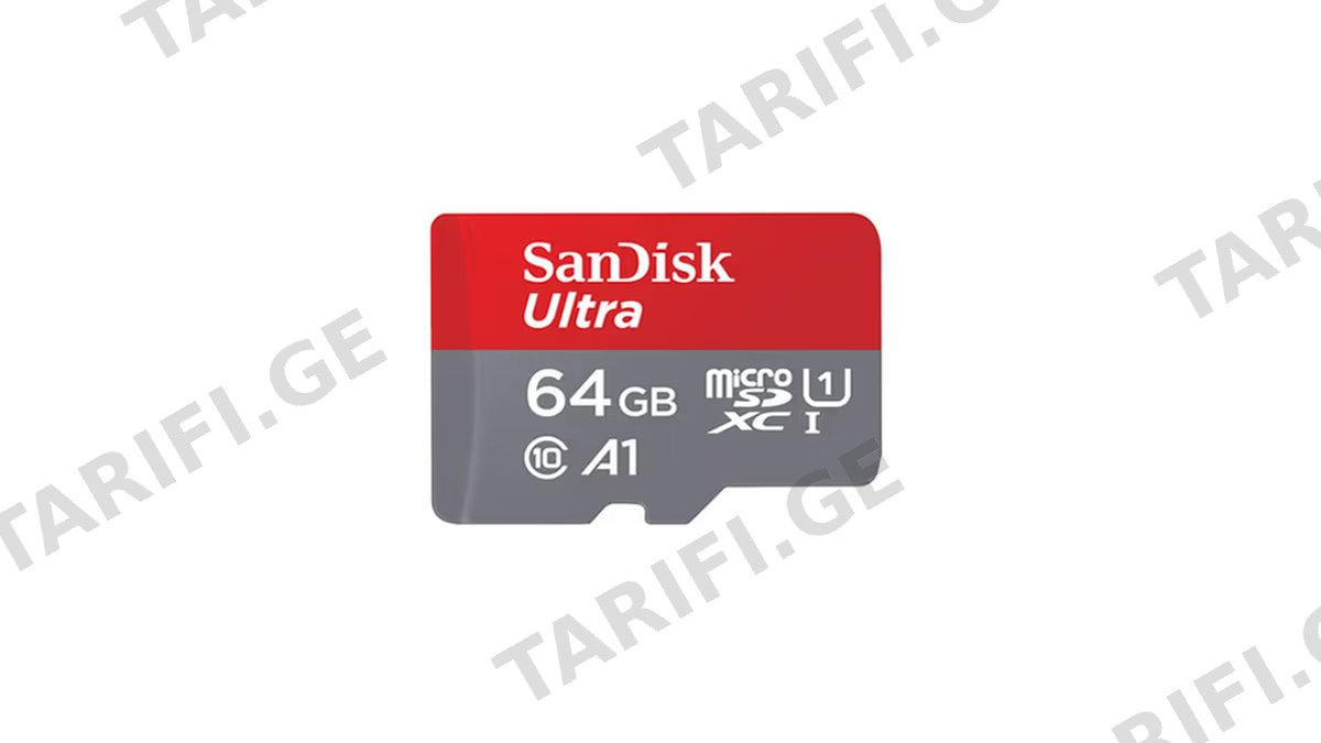 SanDisk 64GB Ultra MicroSD/HC UHS-I Card 100MB/S Class 10 SDSQUNR-064G-GN3MN