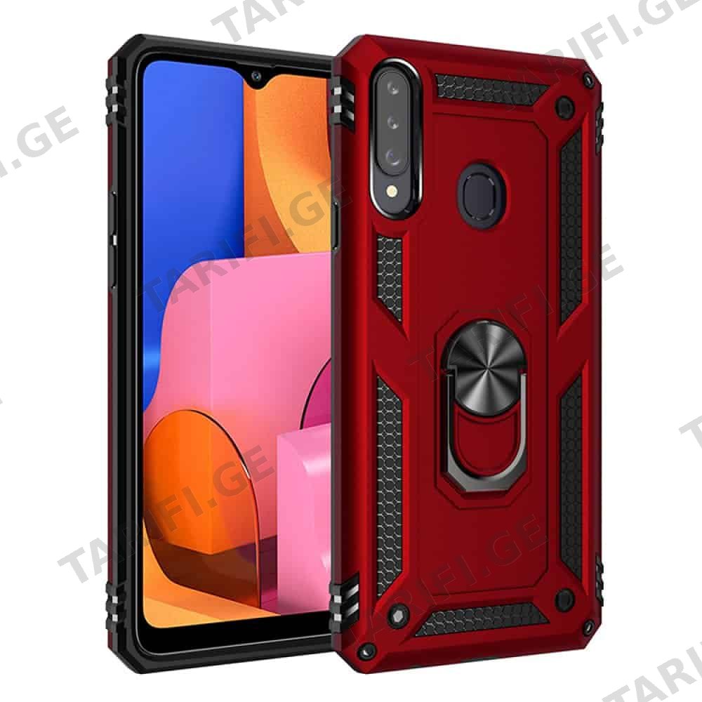 Samsung Galaxy A20 / A30 Sofia Ring Case სილიკონის ქეისი ბეჭდით