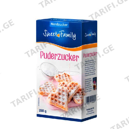 შაქრის პუდრა /NORDZUCKER/ 250გრ