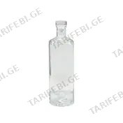 მინის ბოთლი გამჭვირვალე 500ml B15