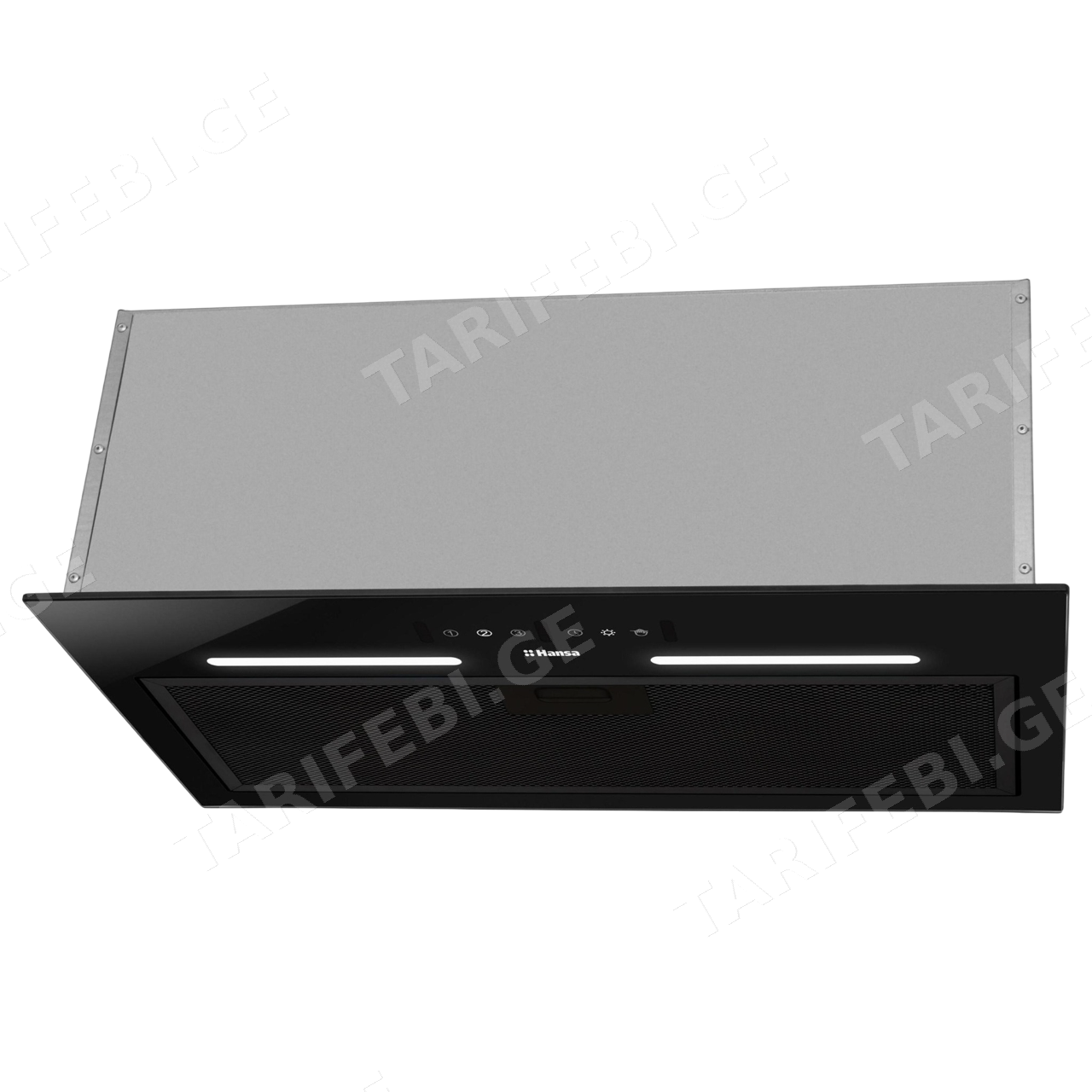 გამწოვი Hansa OMP6553BGH Wall-Mounted Electronic / Buttons, 1x8W, 500 m³/h Black