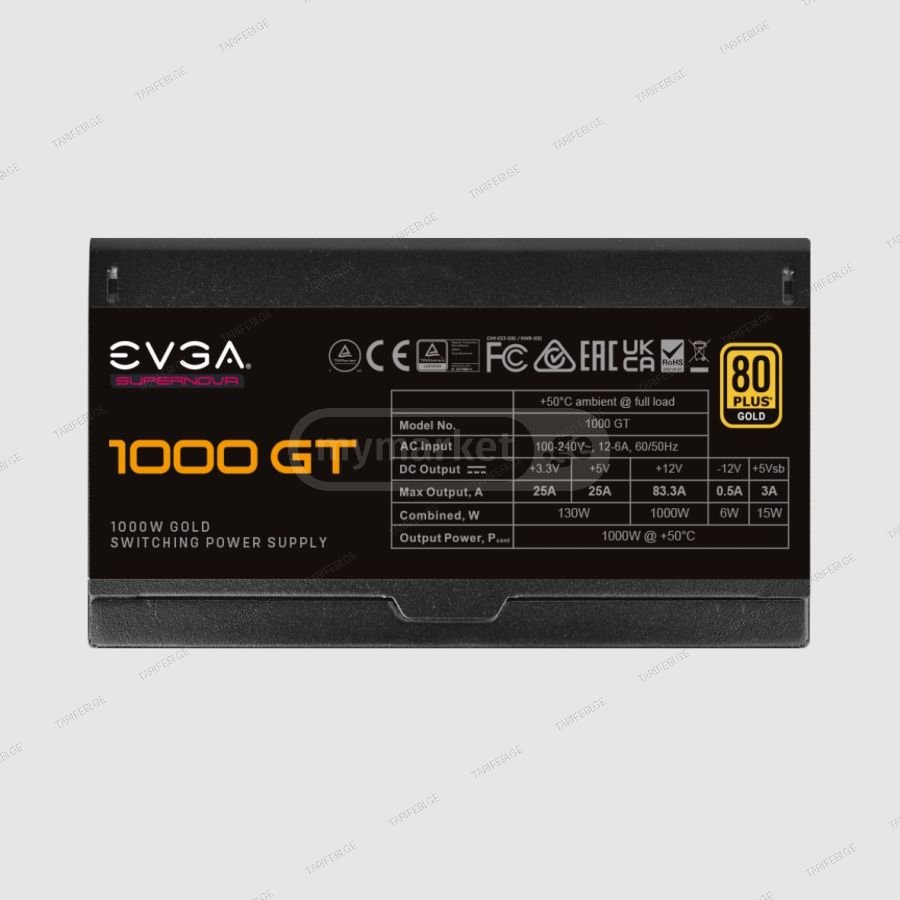 EVGA Supernova 1000 GT Power Supply 1000W 80 Plus Gold Fully