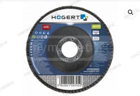 ზუმფარა სახეხი დისკი 125x22,4 G100 HÖGERT HT8D054