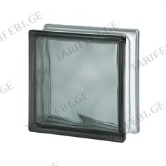 მინა ბლოკი INVESTMENT GREY WAVE 19x19x8