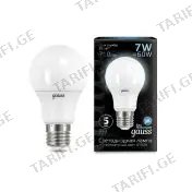 ლედ ნათურა BLACK A60 7W E27 2700K gauss - 102502107