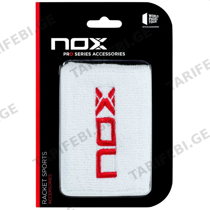 პადელის სამაჯური NOX Sport Wristbands white/red