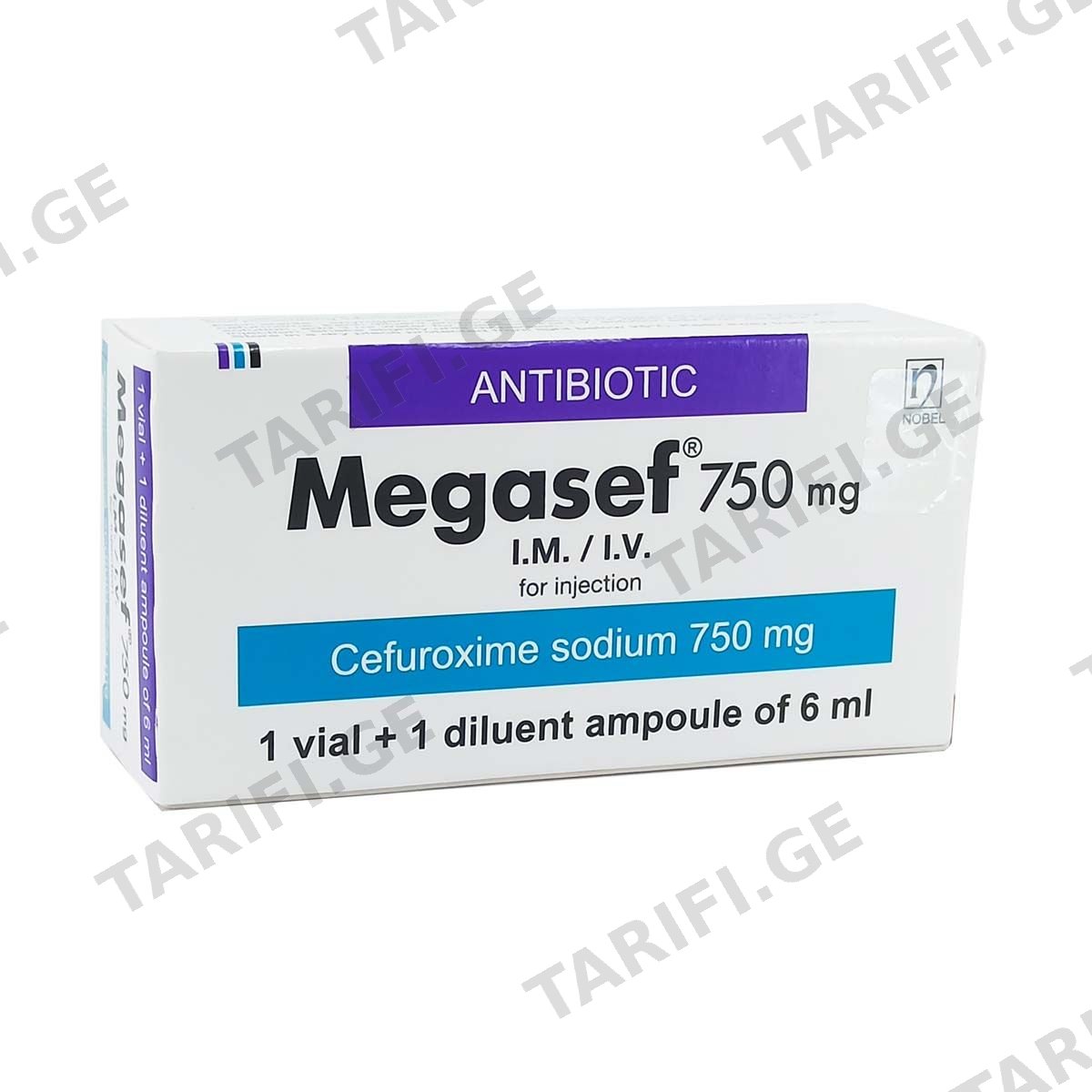 მეგასეფი - Megasef 750მგ 1 ფლაკონი