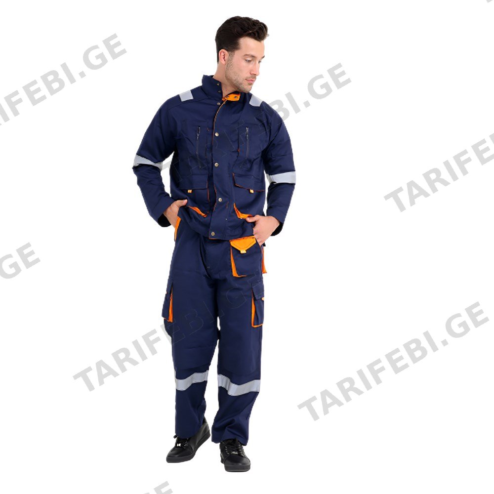სამუშაო ტანსაცმელი ლურჯი American Safety ASEURPS-B 3XL