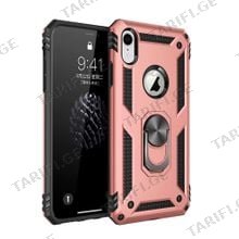 iPhone XR Sofia Ring Case სილიკონის ქეისი ბეჭდით - ვარდი